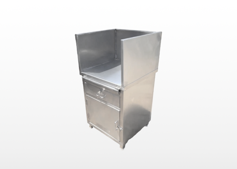 Ss Counter With Over 3 Side Covering